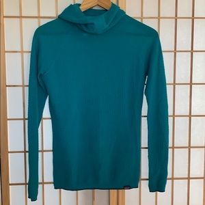 Patagonia base layer with attached hood